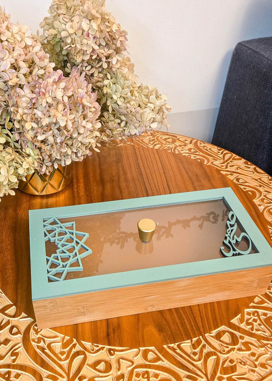Serving box with frosted lid - sleekkut