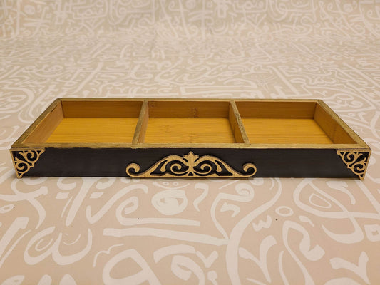 Rectangle snack tray with Partitions (tray only) - sleekkut
