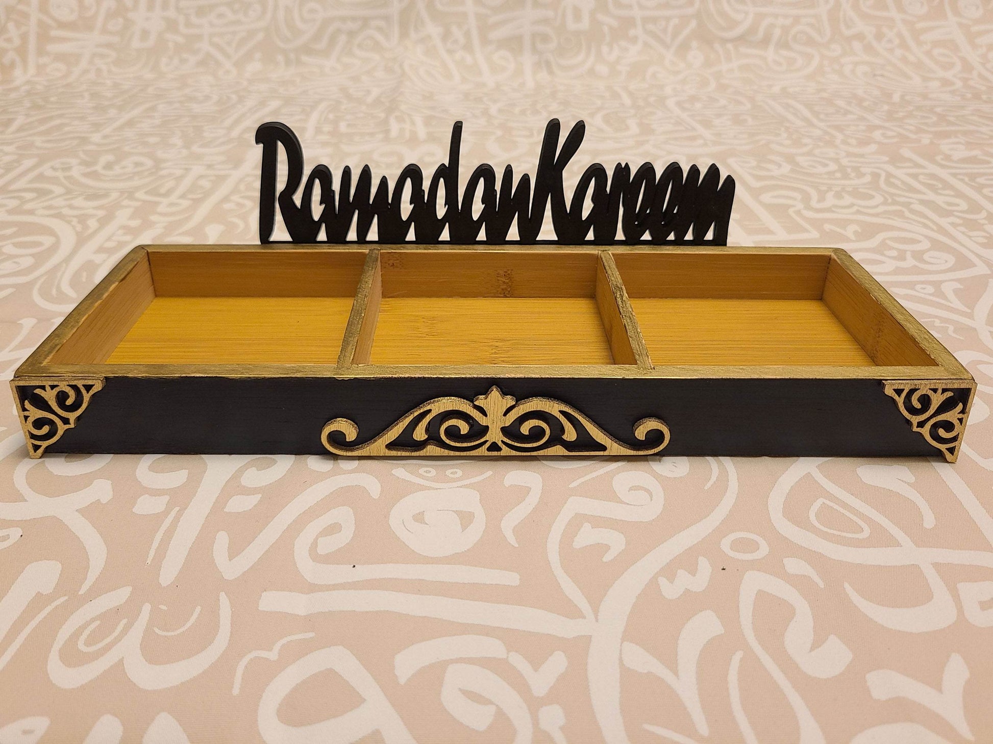 Rectangle snack tray with Partitions (tray only) - sleekkut