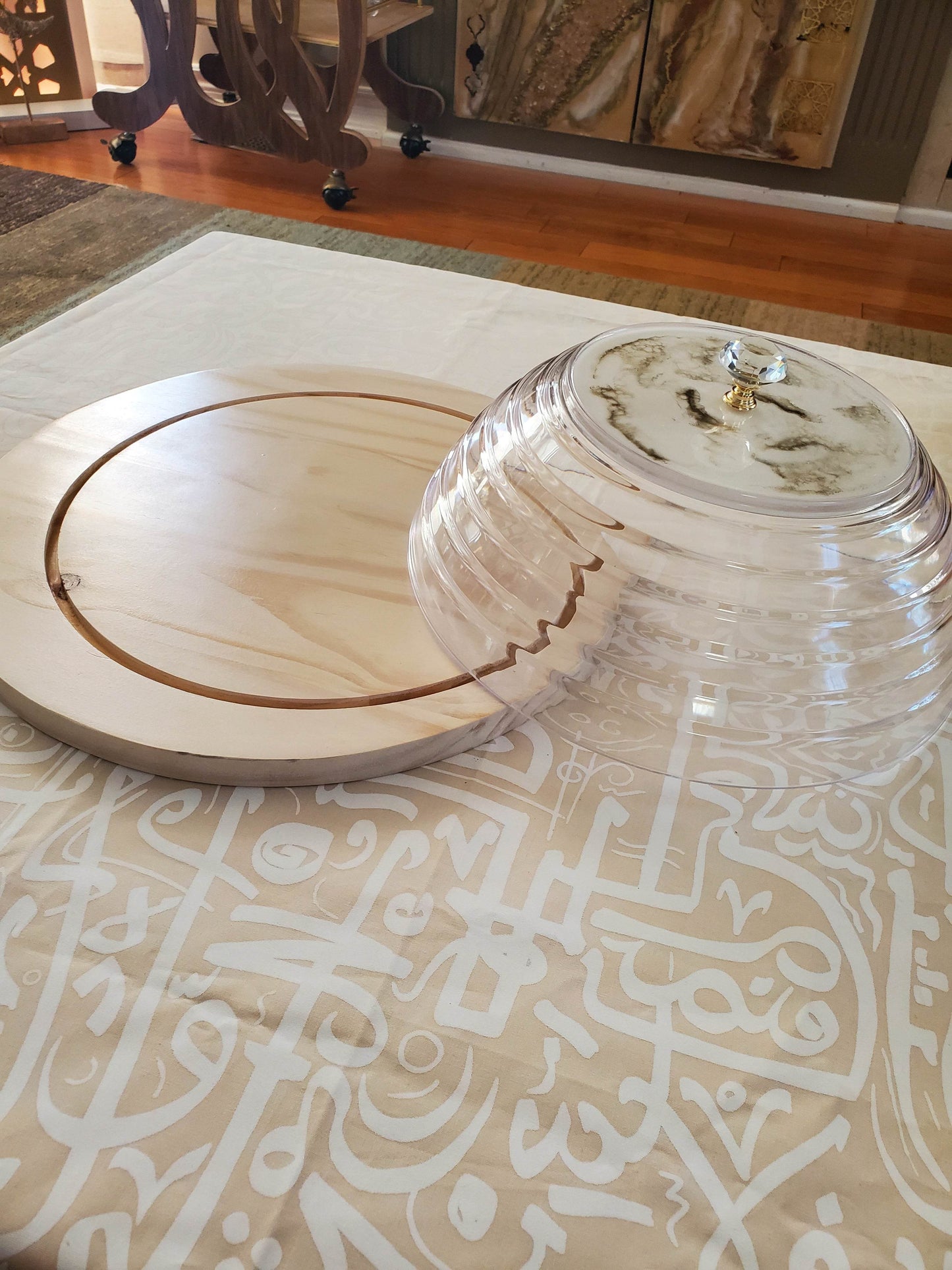 Dessert serving tray with lid - sleekkut
