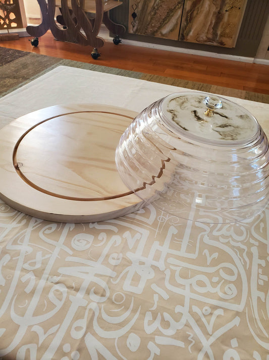 Dessert serving tray with lid - sleekkut
