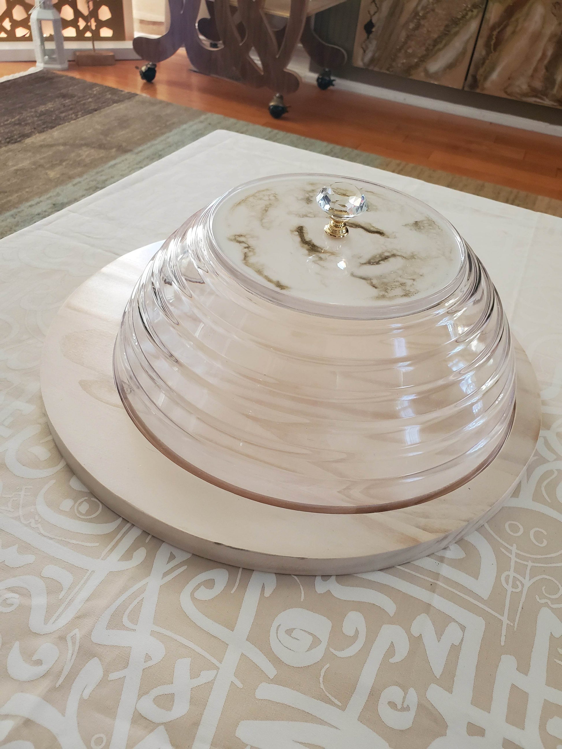Dessert serving tray with lid - sleekkut