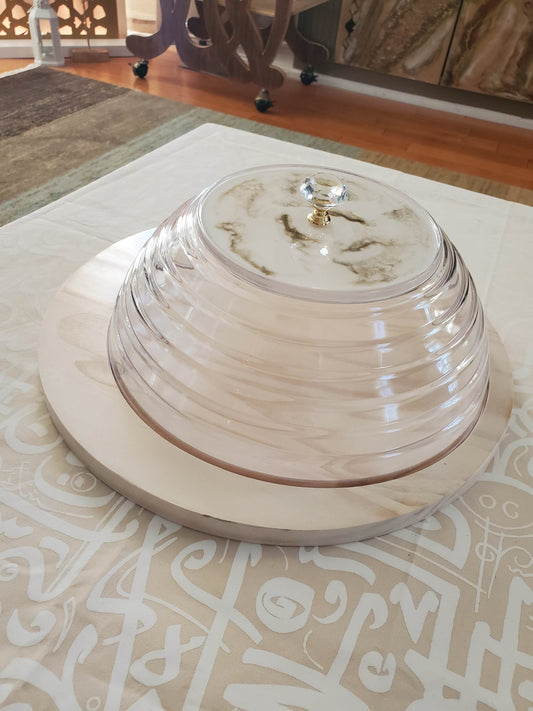 Dessert serving tray with lid - sleekkut