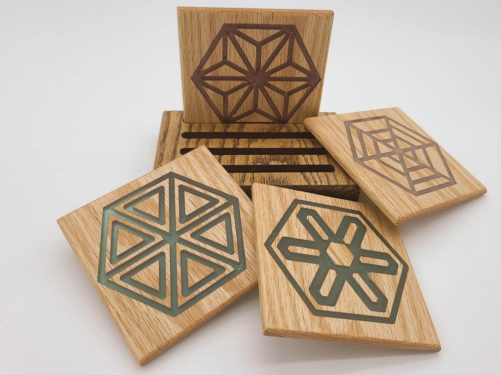 Multi-hex Coasters - sleekkut