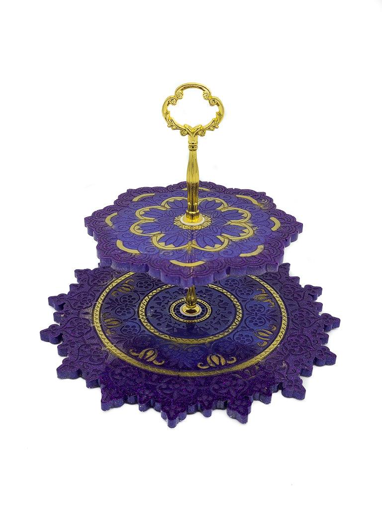 Serving tray 2 tiers - Mandela - sleekkut