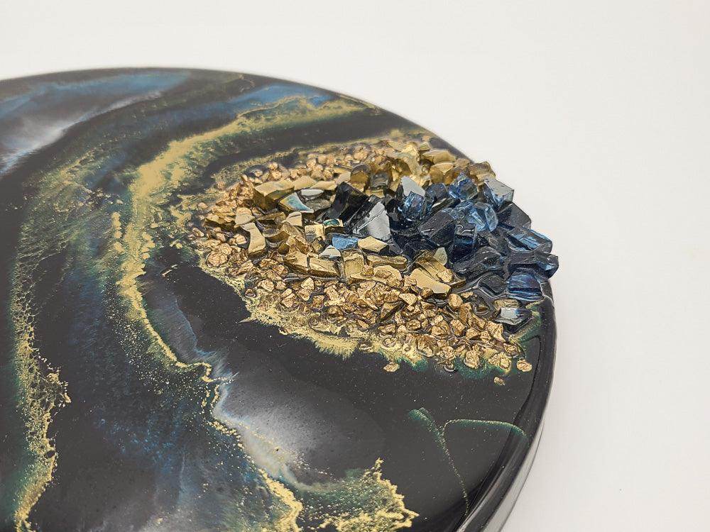 Resin wall Art with Arabic letters - Blue - sleekkut