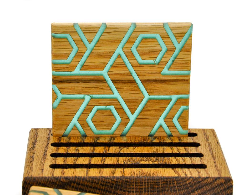 Hex Pattern Coasters - sleekkut